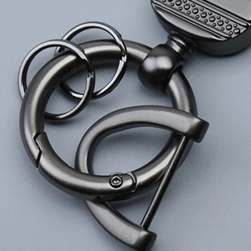 Retro Handgefertigter Leder-Autoschlüsselanhänger für Männer und Frauen Einfacher Rindsleder-Schlüsselring Modisches Unisex-Geschäftsaccessoire Langlebiger Schlüsselhalter – Detail 12