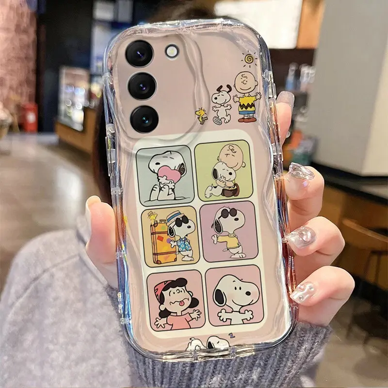 Cute Snoopy Phone Case for Samsung Galaxy A16 A55 A06 A54 A34 A35 A15 A14 A05 A05S A53 A52 A23 A24 A04 A32 A50 A51 A72 A73 A71