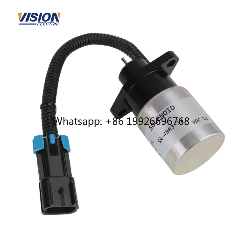 

Fuel Shutoff Solenoid Actuator 12V 0175-12A5C9S SA-4863 for Generator Diesel Engine