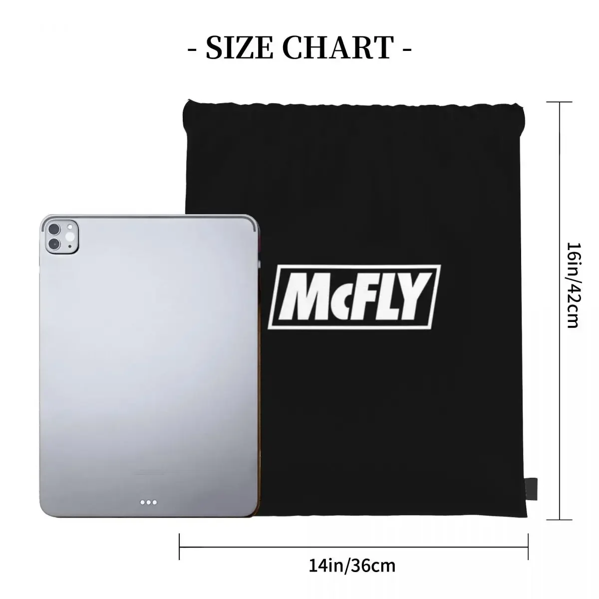 Mcfly New Logo 2020 In White Young Dumb Thrills Backpacks Casual Portable Drawstring Bags Sports Bag BookBag For Travel Students