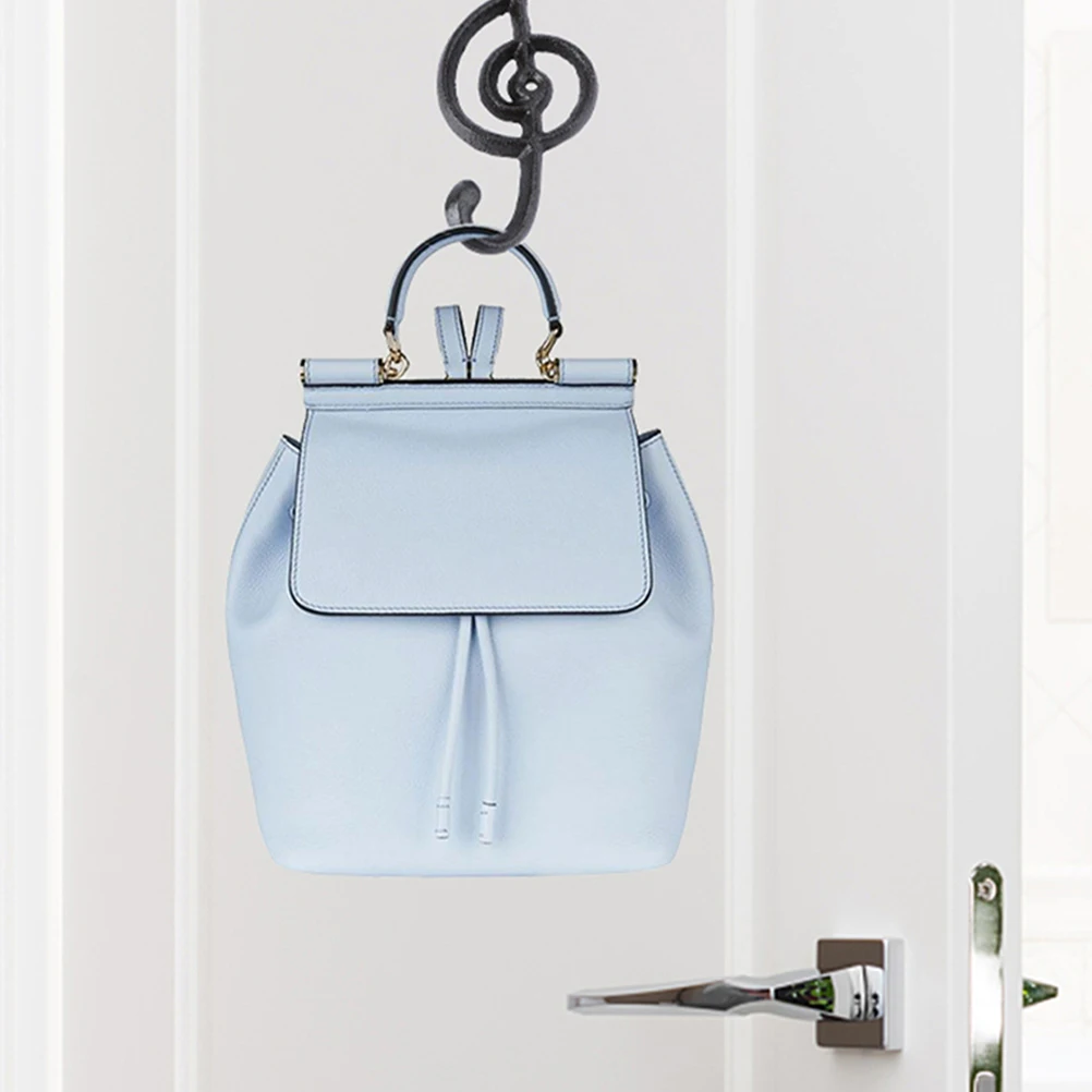 

2pcs Wall Hooks Iron Retro Style for Bathroom Kitchen Entryway Coat Hat Scarf Storage Multifunctional Space Saving