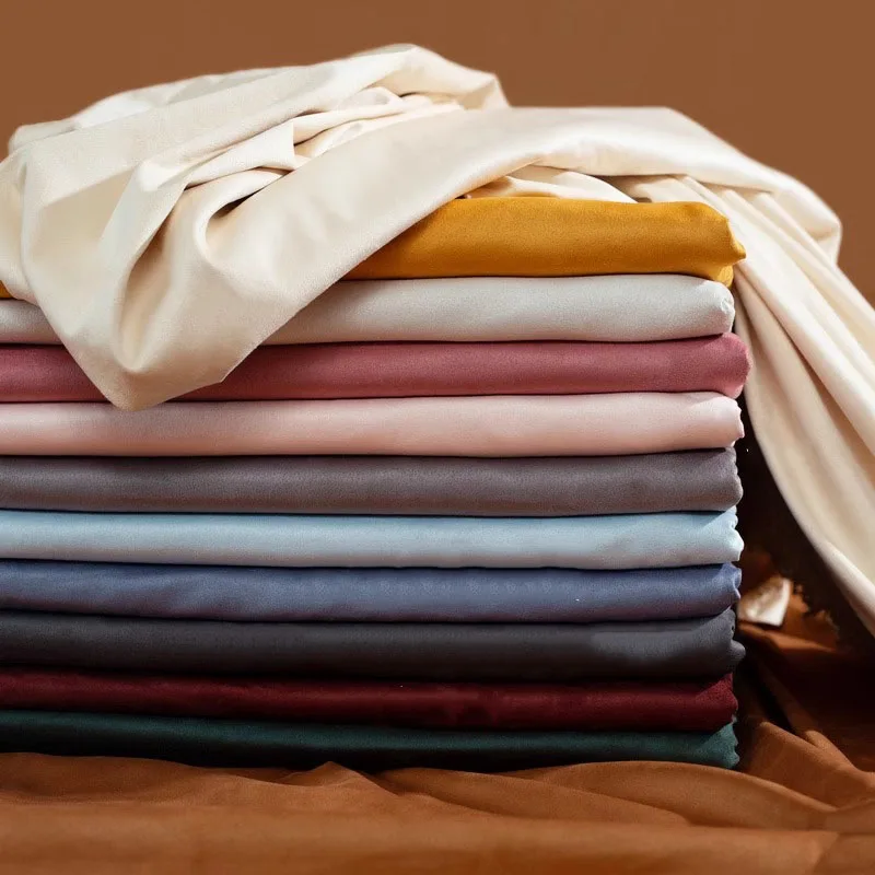 

High-grade Double Side Brushed Faux Suede Fabric By Meters for Coats Dresses Sewing Plain Elastic Soft Upholstery Textile Smooth