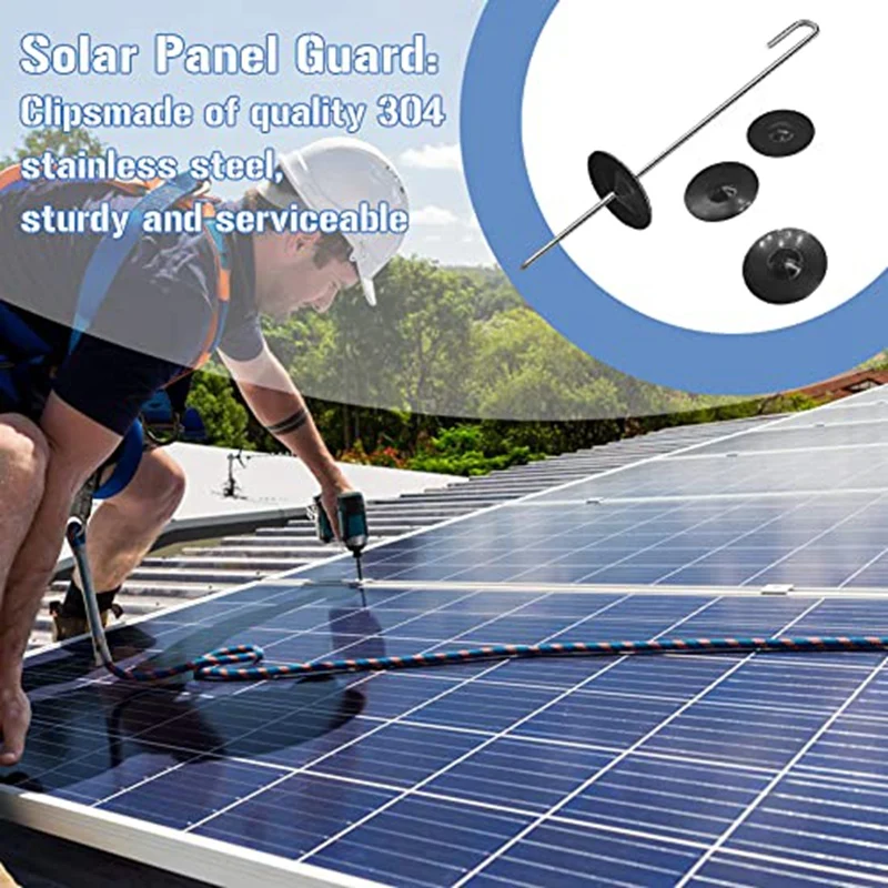 100 упаковок солнечных панелей, детали крепления из нержавеющей стали для забора, фоторулонный комплект для солнечной панели