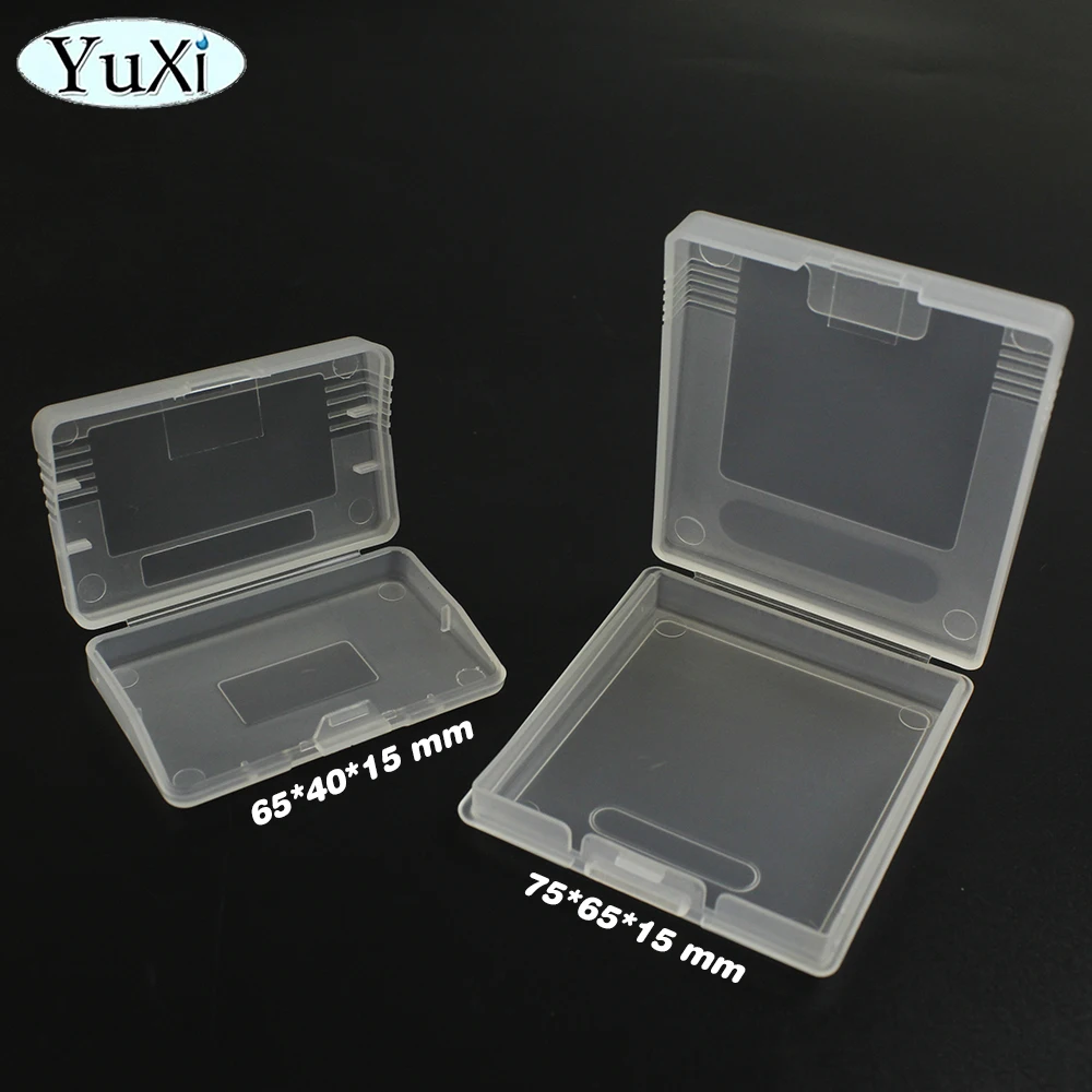 5Pcs Clear Game Cartridge Case For Gameboy Advance GBA GBC GBP Plastic Dustproof Box Cover For Nintend Gameboy Color Pocket