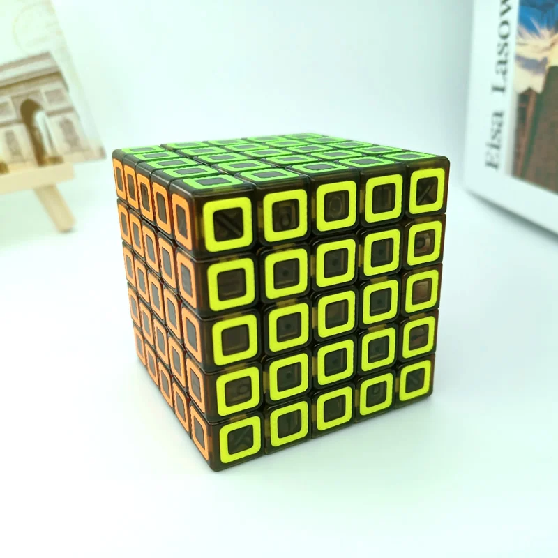 البعد 5x5x5 QYTOYS المكعب السحري MoFangGe 5x5 المهنية نيو سرعة ملتوي لغز الدماغ المضايق ضد الإجهاد ألعاب تعليمية