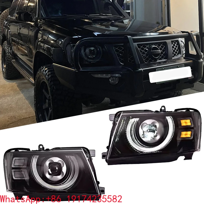 

For Ni ssan Patrol Y61 2005-2021 LED Headlamp Upgrade New Condition 6000k Color Front Head Lights Lamp