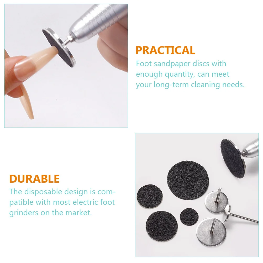 1 Zestaw Papierów Ściernych na Stopę do Elektrycznego Pilnika do Usuwania Zrogowaceń, Wymienne Tarcze Ścierne do Pedicure, Usuwania Martwego Naskórka i Zrogowaceń
