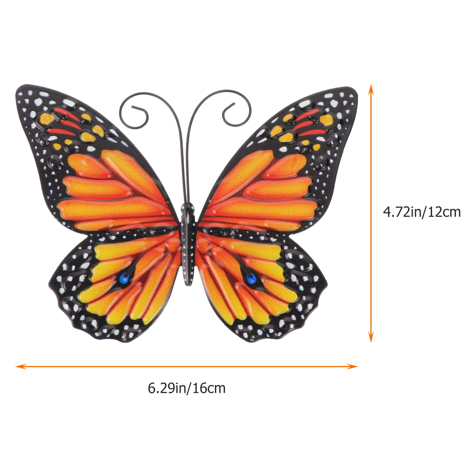 3D Metal Butterfly Wall Art Hanging Decor Craft Vintage Kute Iron Wall Stickers Rzeźba Ogród Dom Impreza Dekoracja