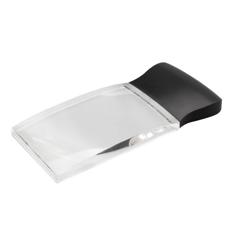 Luz LED 2X Lupa mano rectangular Lectura Lupa Regalo 94PD