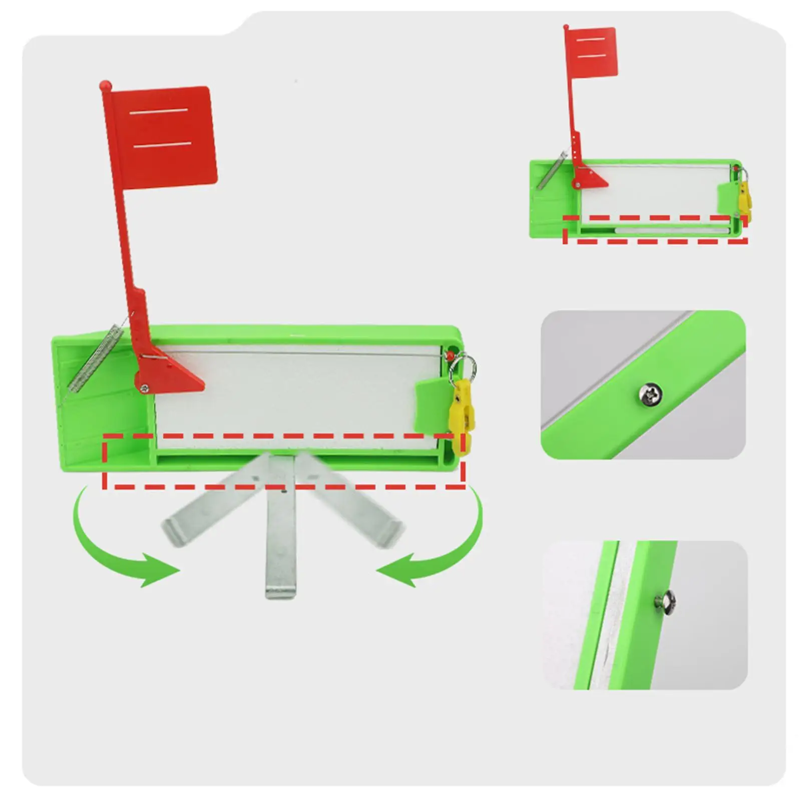 

Доска-планировщик для рыбалки с системой Spring Flag, среднего размера, для пресной и соленой воды