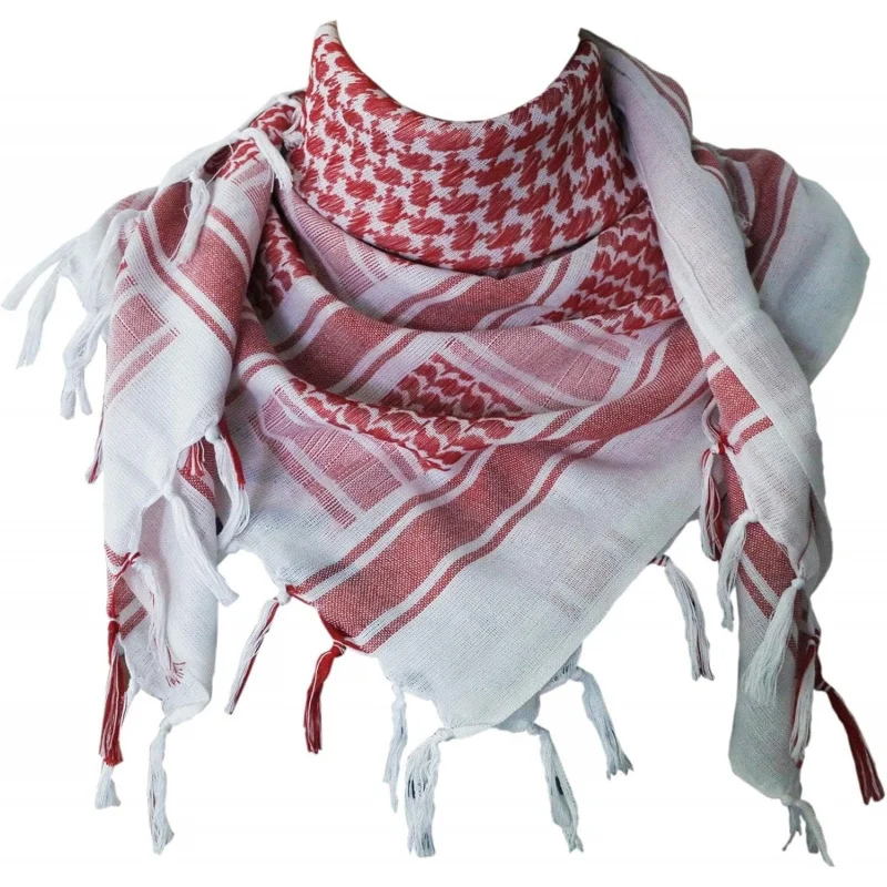 

Cotton Shemagh Keffiyeh Tactical Desert Scarf Neck Head Wrap with Tassel for Men Women