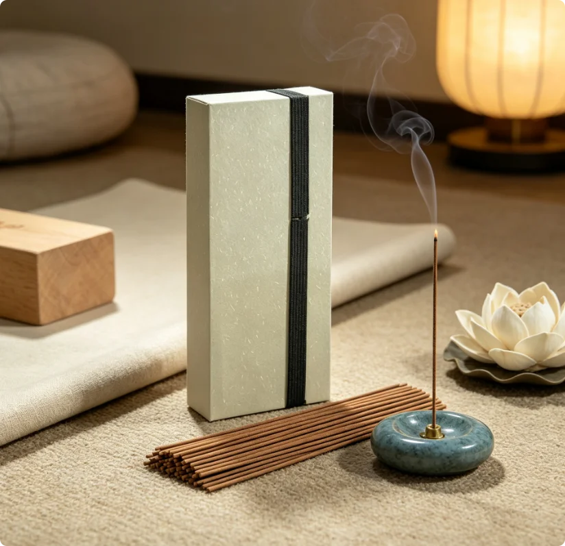 Natural Pure Sandalwood Incense Sticks , Relieve Stress Improve Sleep, Ideal Indoor Home Yoga Meditation Gift Present