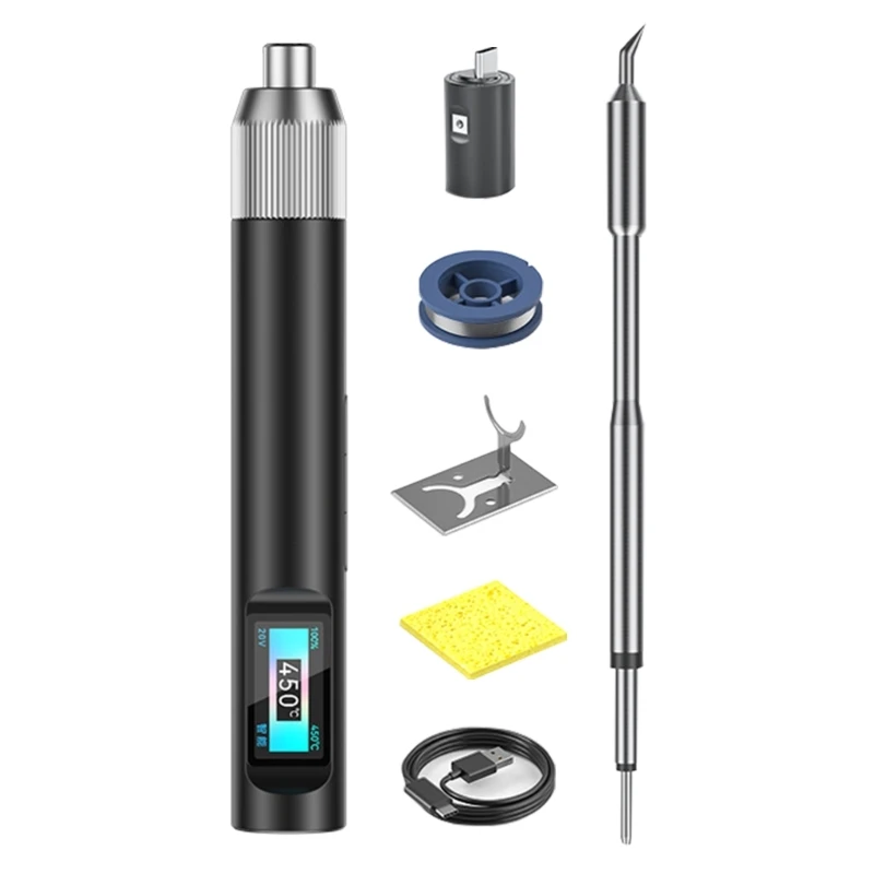 2024 New Quick Heating Soldering Iron 100W with 3 Speed Temperature Adjustment Precise Temperature Control for Component