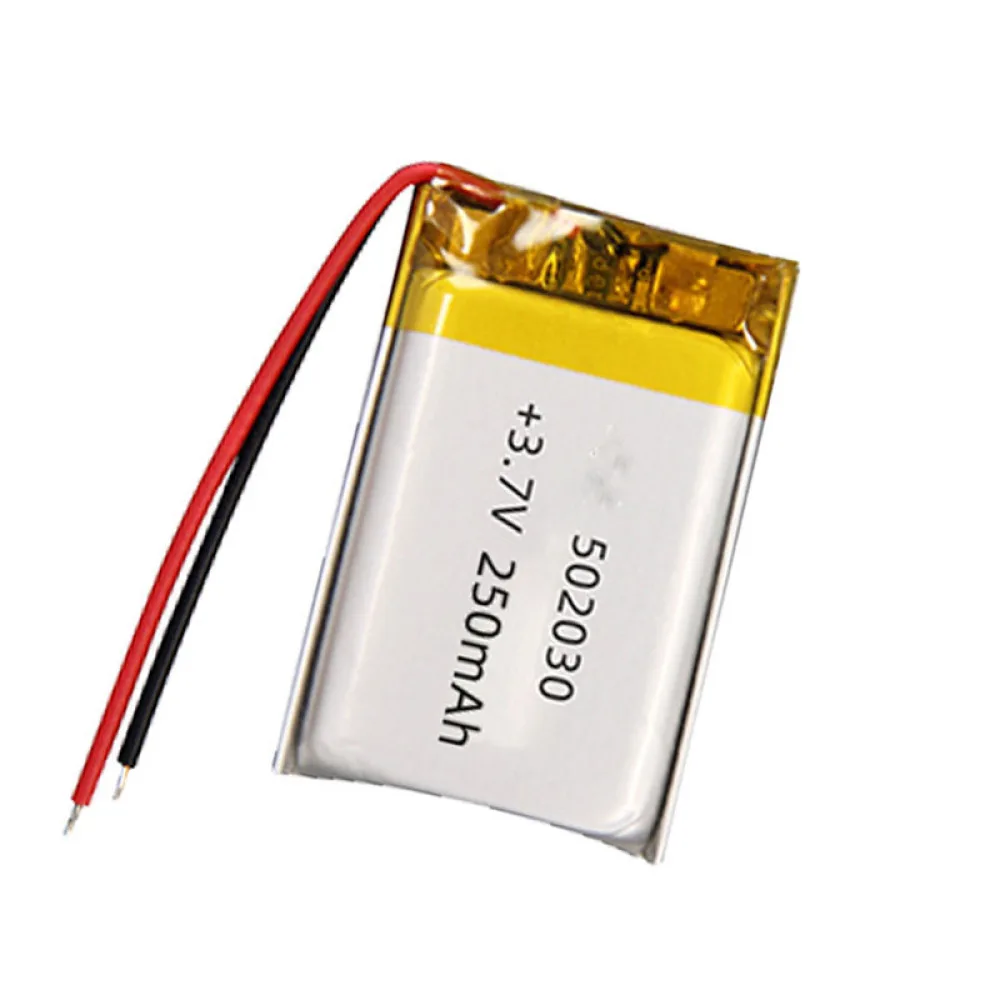 300pcs 3.7V 250Mah 502030 Li-Polymer Li Battery For TABLET MP3 GPS MOBILE POWER MP4 POWER BANK SMART WATCH DVD CAMERA