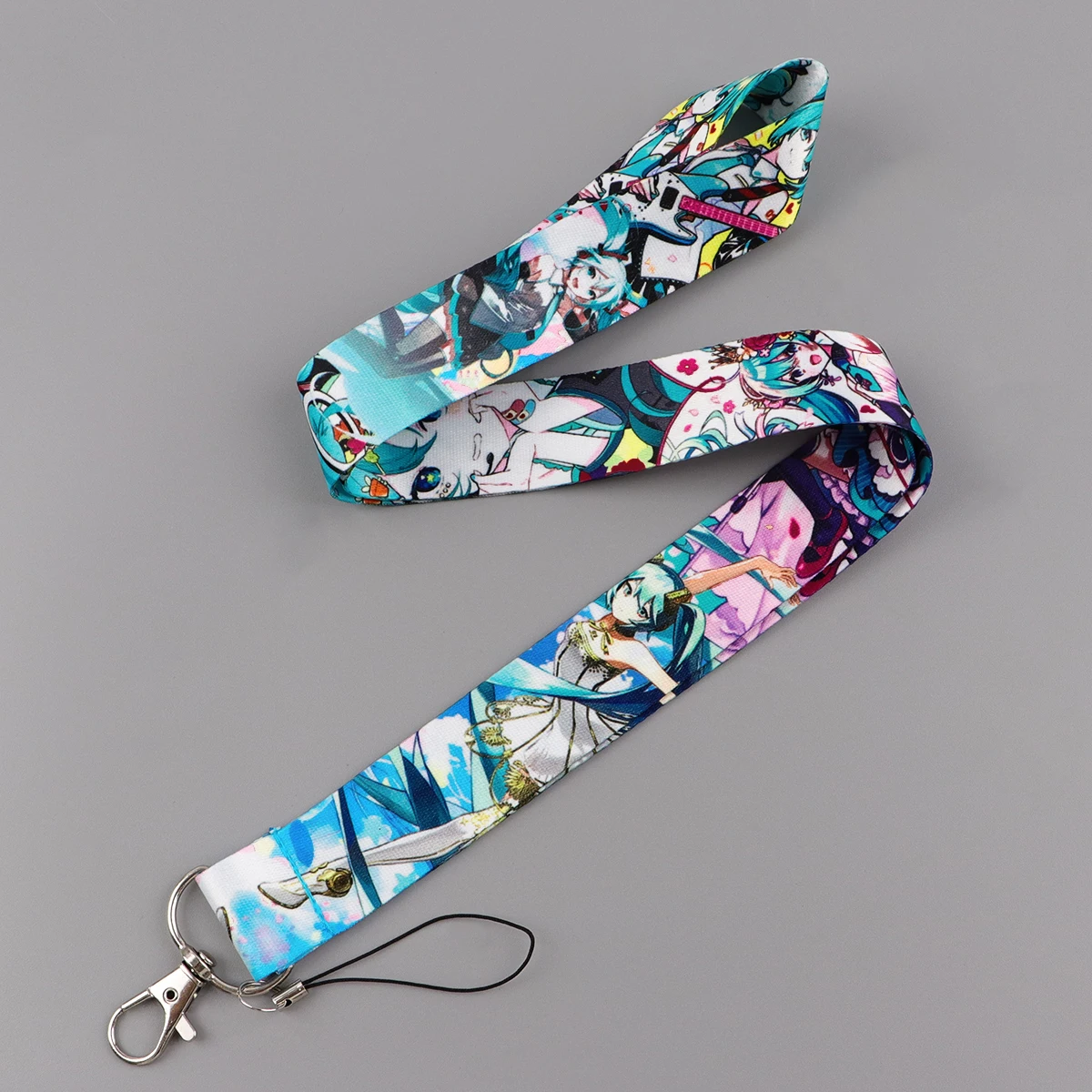 

Anime Girl Lanyards for Keys Manga Neck Strap For Card Badge Phone Straps Key Chain Keyrings DIY Hang Rope Phone Accessories