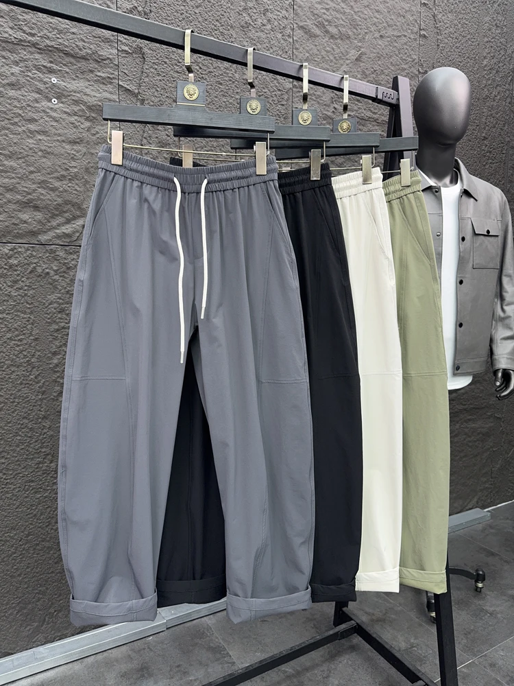 

Мужские брюки Svip прямого кроя, весна-лето, однотонные, с 3D-пошивом, охлаждающие, дышащие, свободные, повседневные