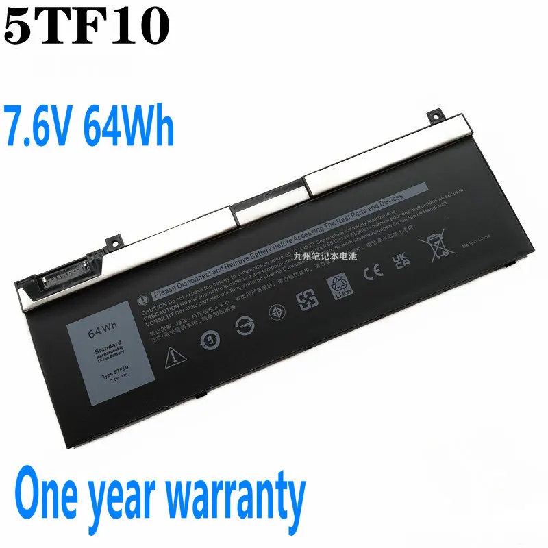 

7.6V 64Wh 5TF10 Laptop Battery For Dell Precision 7330 7530 7540 7740 P34E Series TYPE 7M0T6 0H6K6V 0VRX0J DP9KT GW0K9