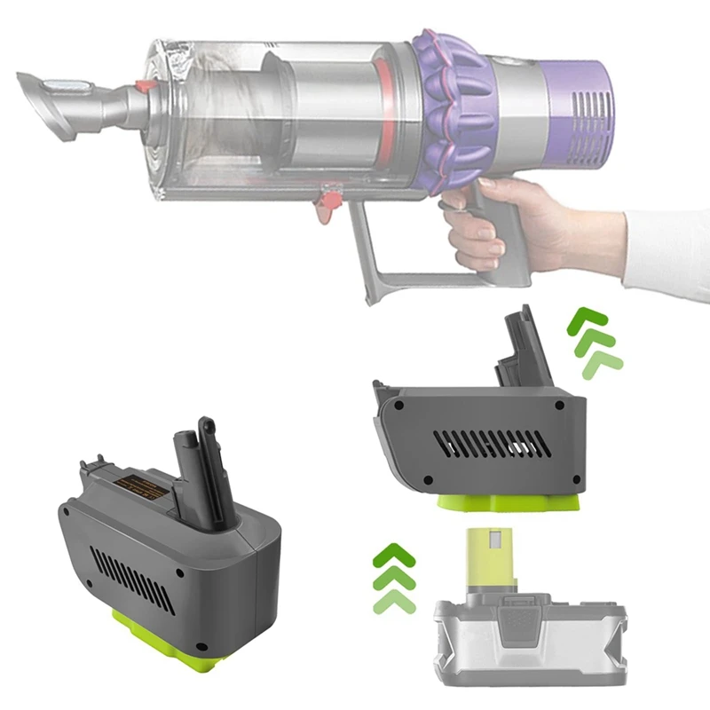 Imagem -03 - Aspirador sem Fio Stick Adaptador Ryo18v10 Ryobi 18v One Mais Bateria Converter para Dyson V10 Ciclone Absoluto