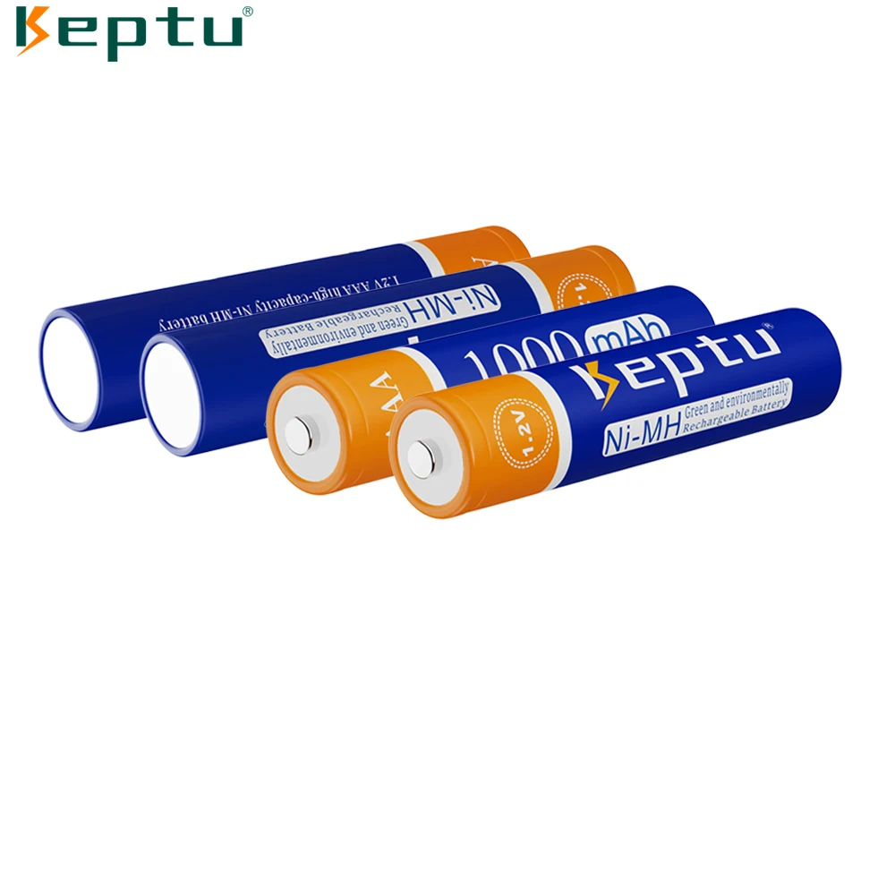 KEPTU 2500mAh 1.2V AA بطاريات قابلة للشحن + 1000mAh 1.2V AAA بطارية قابلة للشحن ni-mh AA + AAA بطارية لعب الكاميرا على مدار الساعة