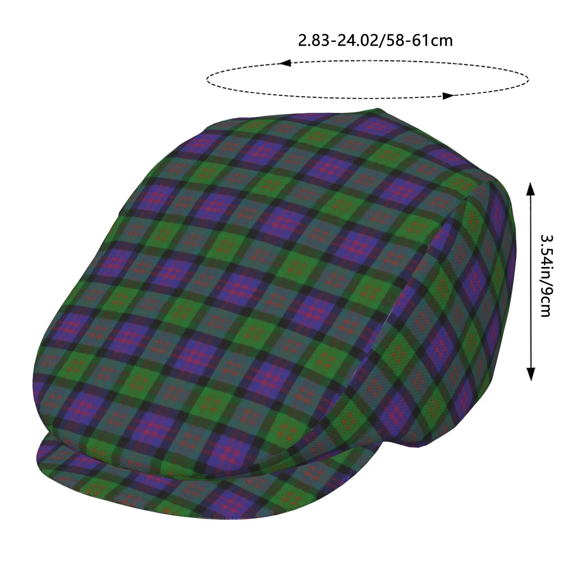 1pc Scottish Clan MacDonald Donald Tartan All-over printed beret,  newsboy cap, unisex, a must-have fashion accessory for outdoo
