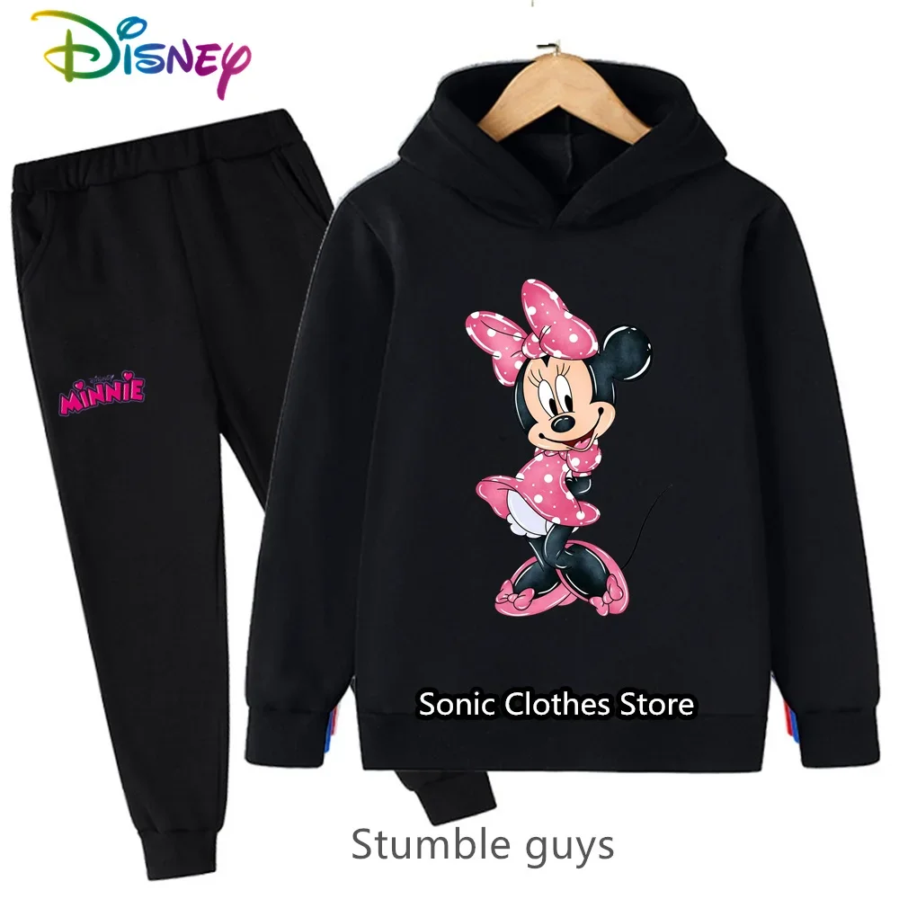 

Disney Boys Minnie Hoodie Set Anime Clothes Girls Clothes Cute Kids Kawaii Activewear