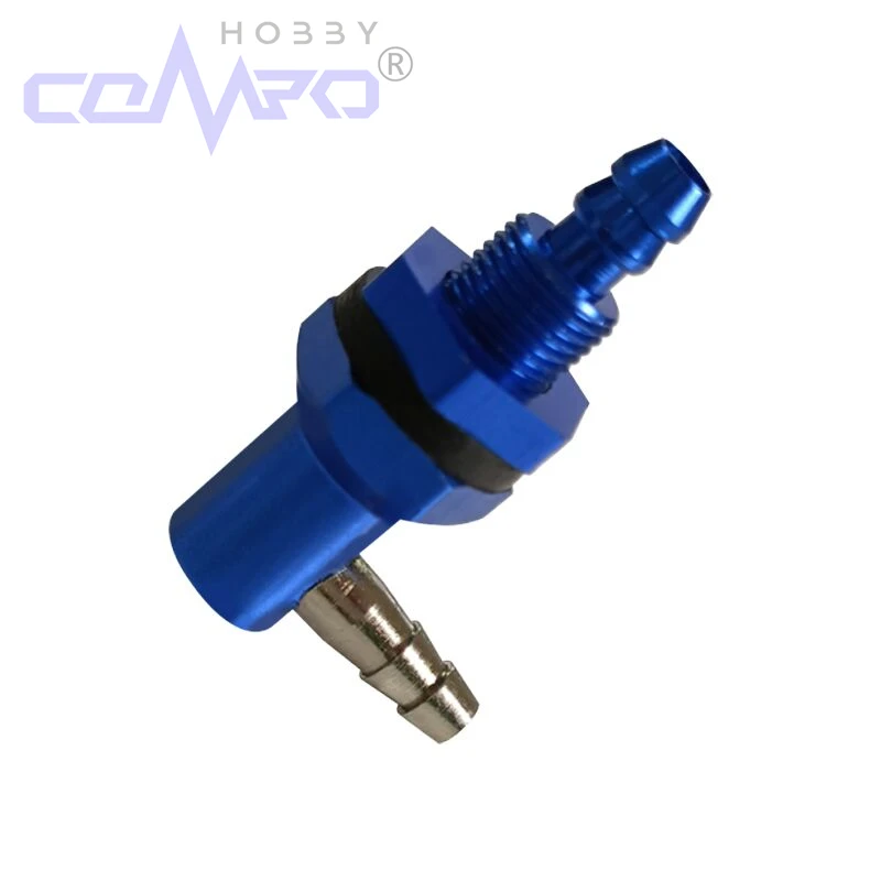 2 SZT. Aluminiowe Złącze Zbiornika Oleju w Kształcie Litery L 90 °   Rura dyszy zbiornika paliwa do części akcesoriów układu paliwowego samolotu RC