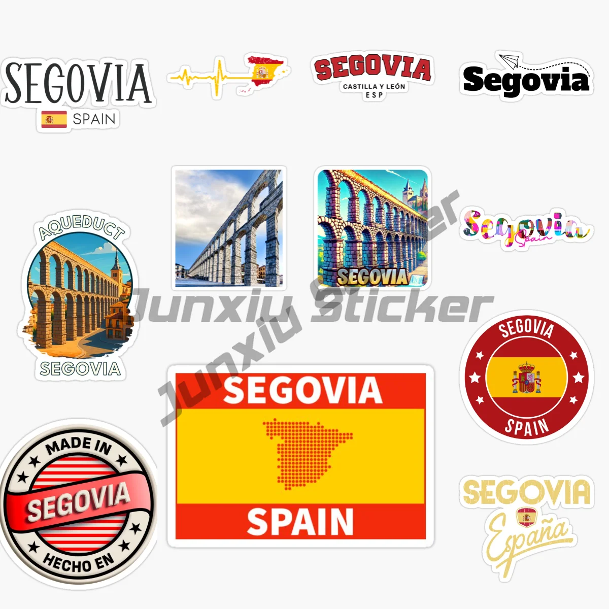 

ИСПАНИЯ SEGOVIA флаг живописная дорожная наклейка виниловая наклейка для автомобиля грузовик автомобиль бампер наклейка персонализированные автомобильные аксессуары