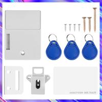 A98Z Digital Cabinet Intelligent Electronic Locks Invisible Sensor Lock EMID IC Card Drawer For Wardrobe Furniture Hardware