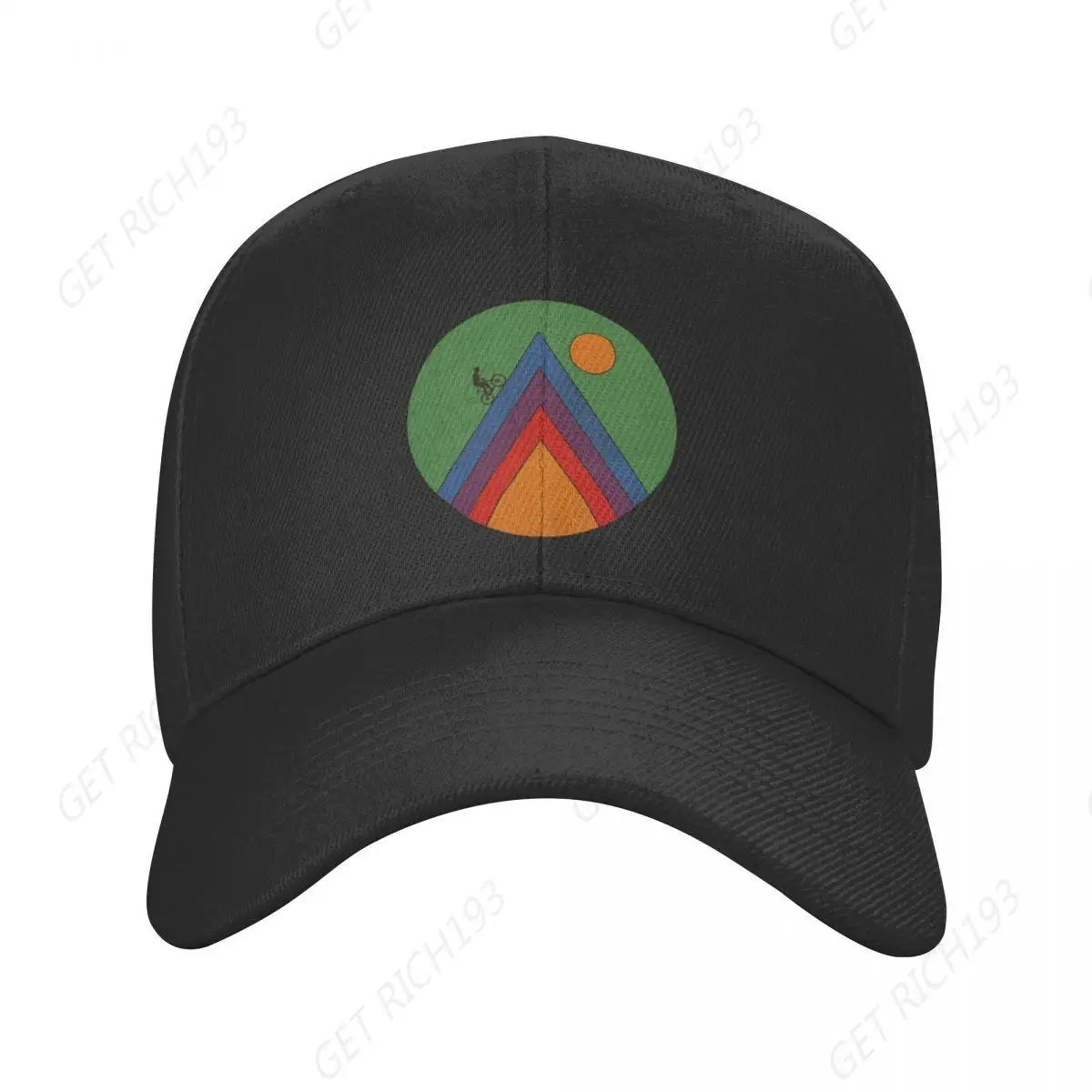 Cycling, Biking, Mtb Love! (On Black) Baseball Cap Cute Sports Cap Baseball For Men Women One Size