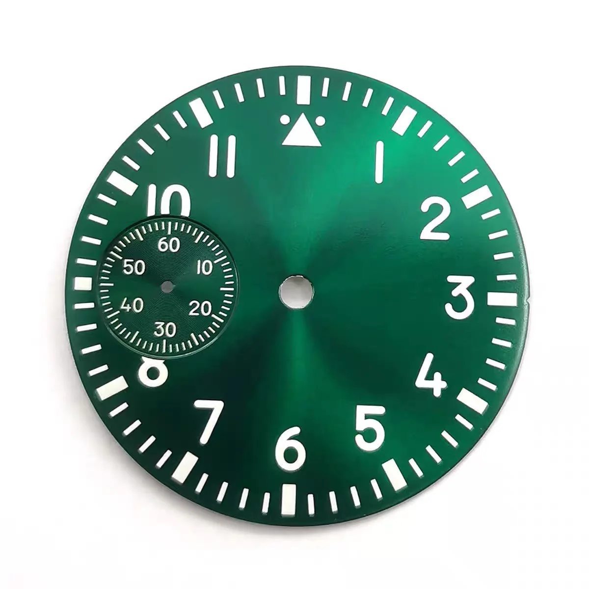 Accessori per orologi Quadrante vuoto con movimento Tianjin ST3600 luminoso verde Parti di riparazione per orologi Quadrante non contrassegnato 37 mm