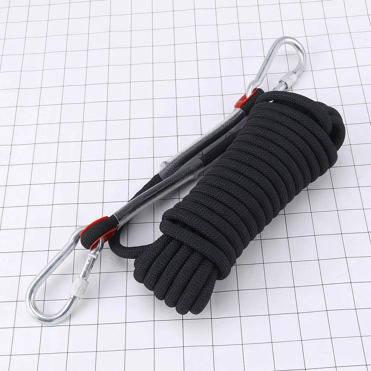 

10M 10Mm Thick Tree Climbing Safety Sling Rappelling Rope Lightweight Durable Polyester Cord Mountaineering Outdoor Gear Black