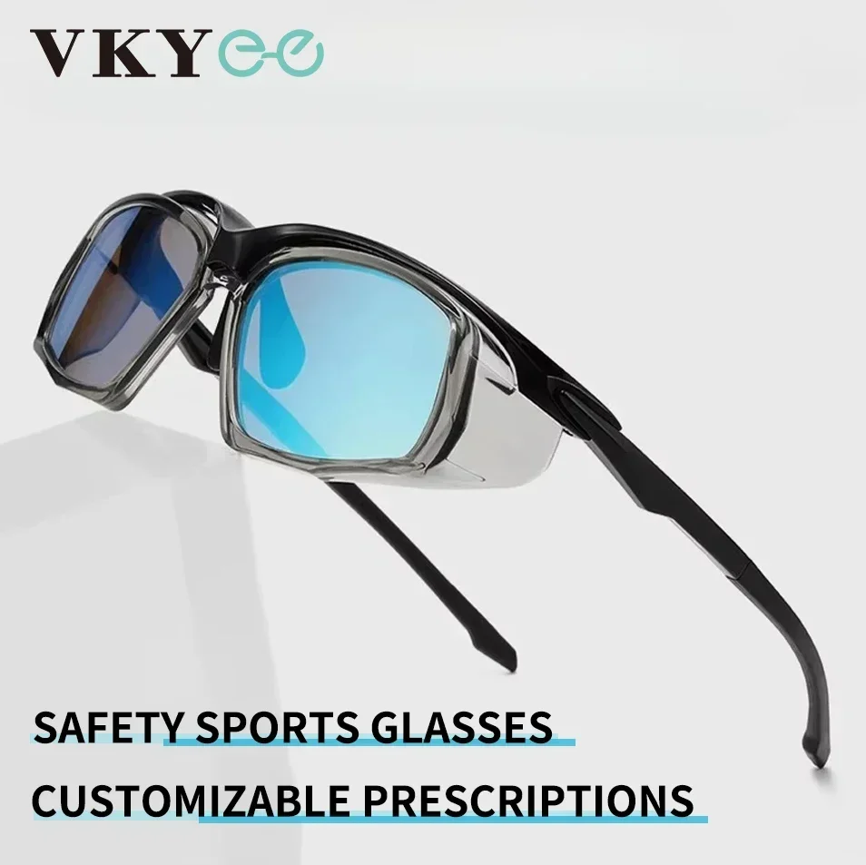 VICKY Sports Running Sunglasses Men Mountaineering Wind  Sand TR90 Polarized Sunglasses Safety Eyewear Customizable Prescription