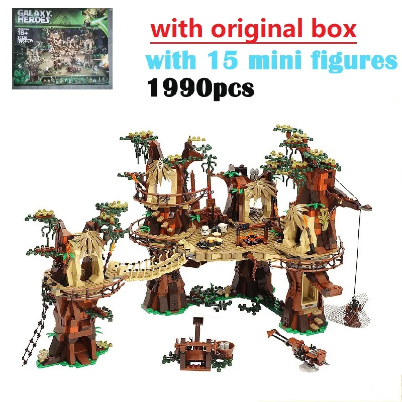 

With Original Box 1990PCS Village Building Blocks Bricks Toy Architecture Kids Christmas Birthday Gift Compatible 10236 05047