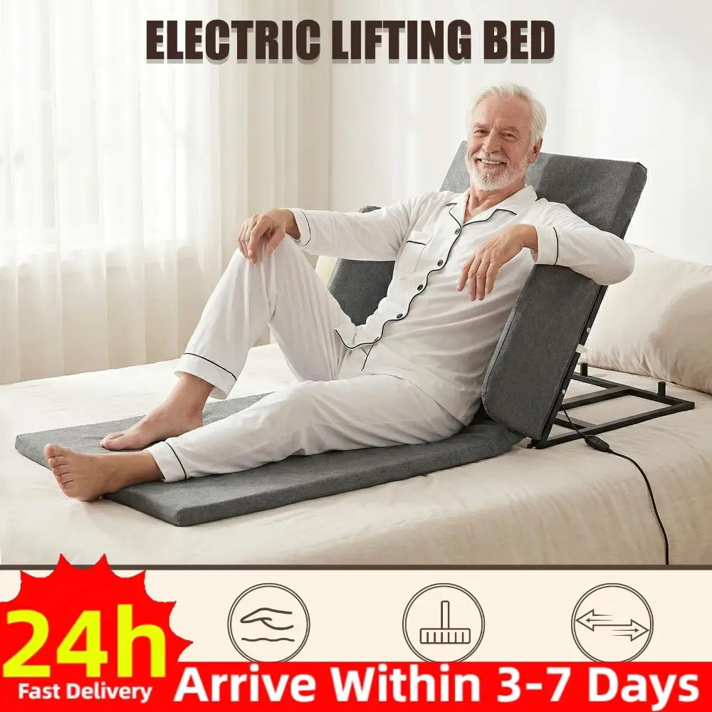 

Silent Lift Bed Assistant with Guardrails Easily Getting Up Mattress Load Max 330 Lbs for Adults Pregnant Women Elderly