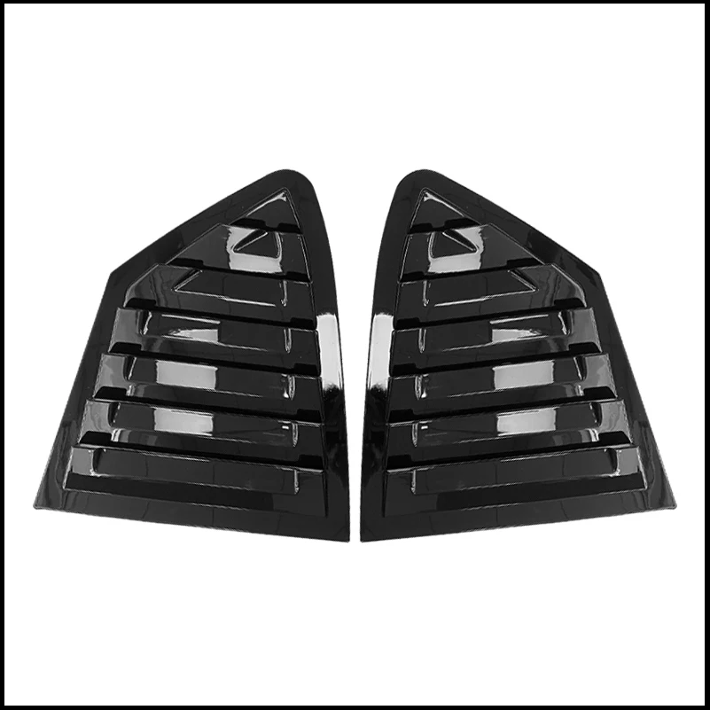 

Car Styling For Ford Focus 2019-2022 Rear Window Blind Shades Louver Vent Molding Cover Sticker Trim Decorate Auto Accessories
