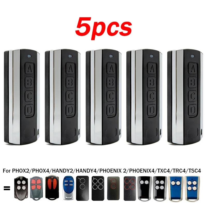 

100% Clone 433.92MHz PHOX HANDY PHOENIX 2 4 TSC4 TRC4 TXC4 PHOX2 PHOX4 PHOENIX2 Garage/Gate Remote Control Handheld Transmitter