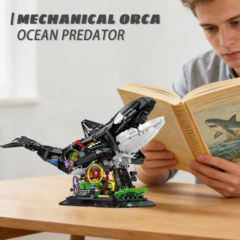 

1092 детали: Полумеханический конструктор «Орка», модель «Киберпанк Океан», декор для рабочего стола и коллекционный предмет для любителей хобби