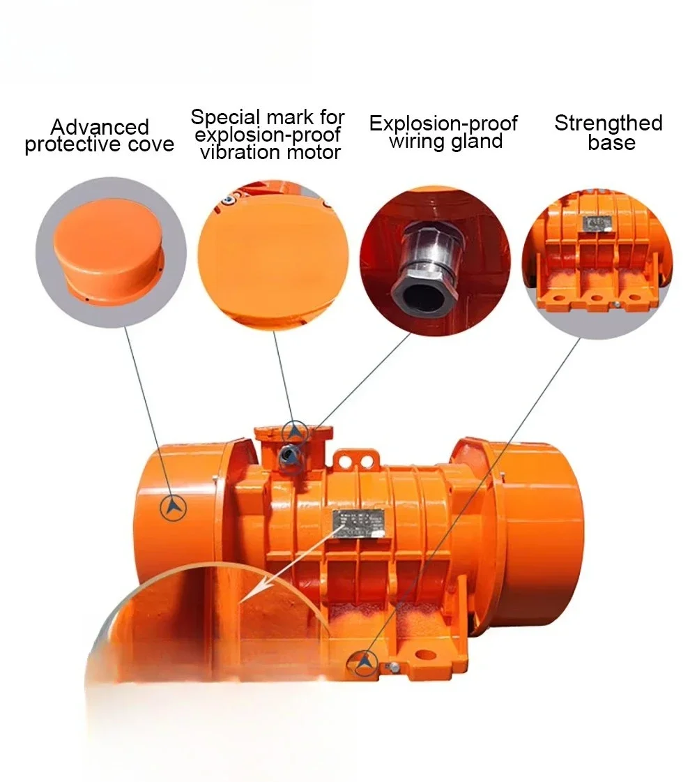 High Quality MVE-300/3 Industrial 160W 3KN Vibrator Motor Sieve Feed 220V/380V Vibration Motor