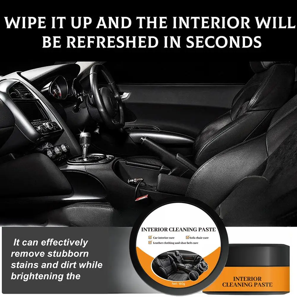 ครีมบำรุงรักษาเบาะหนังรถยนต์ ครีมขัดหนังภายในรถยนต์ ครีมฟื้นฟู ขัดเงาภายในรถยนต์ พลาสติก Q0Z0