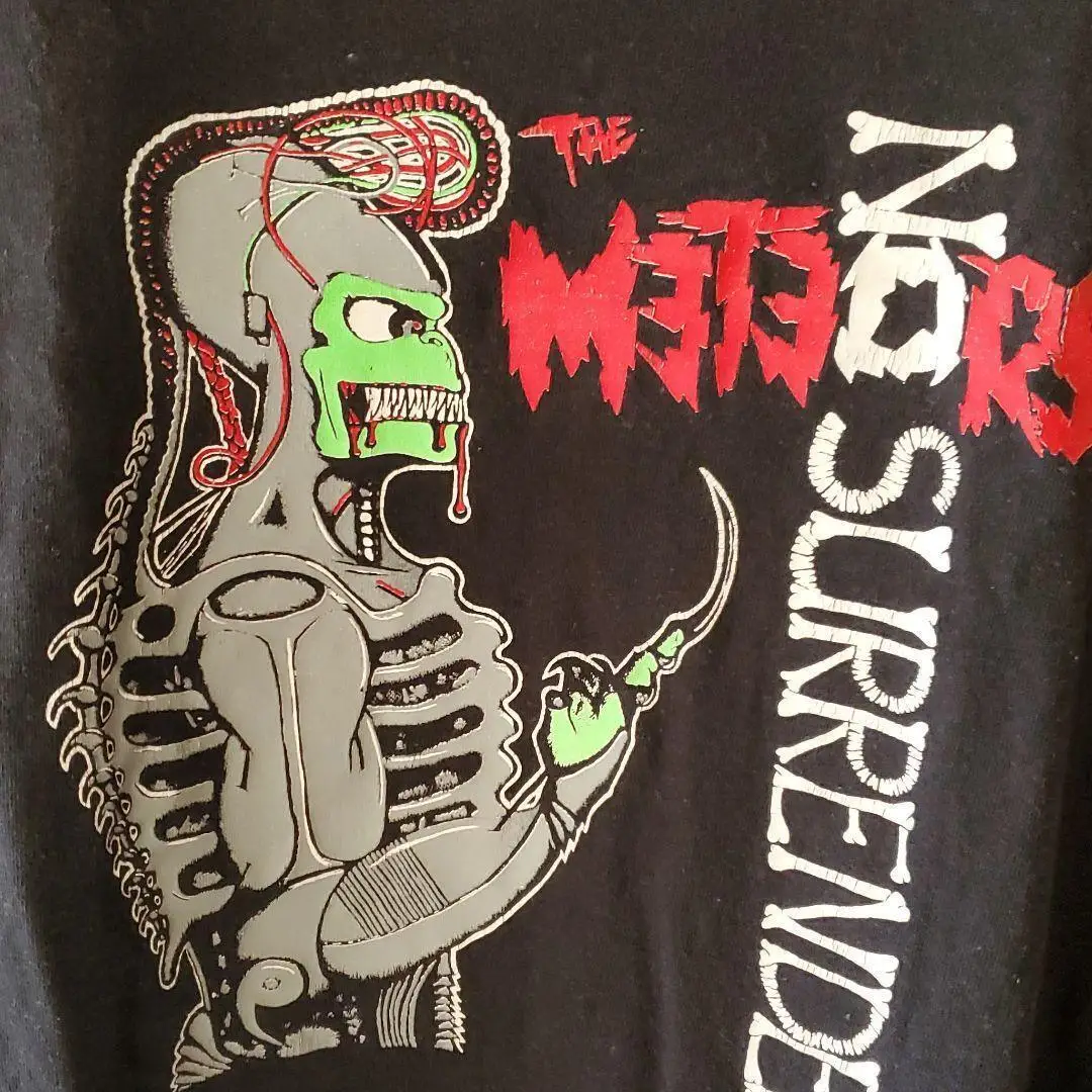 The Meteors Black Short Sleeve Cotton T-shirt Unisex S-5XL
