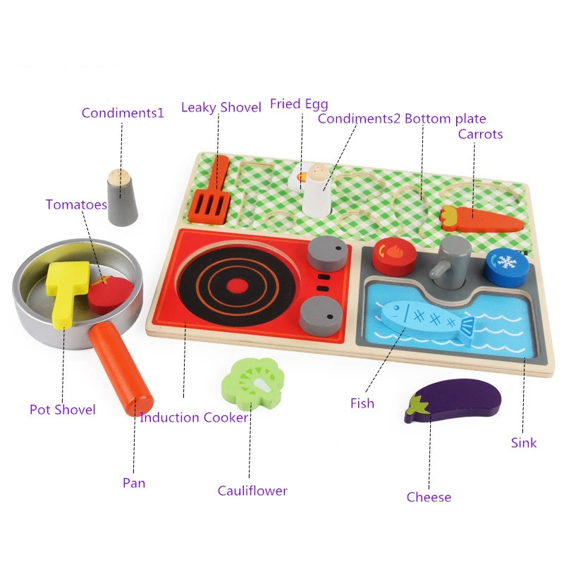 Casa de juego de simulación para niños, juguete para casa de niños, juguetes de cocina, juego de juguetes de frutas, cocina simulada para niños y niñas, educación temprana