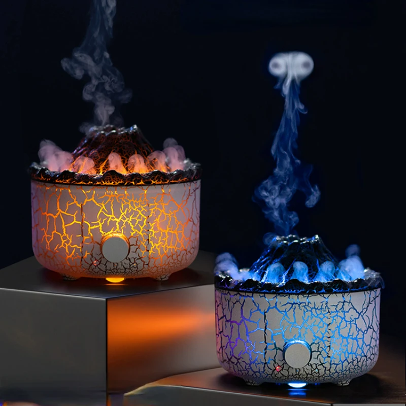 人工バラクラバ火山アロマセラピーマシンjellyfigspec円形減圧加湿器超音波ディフューザー