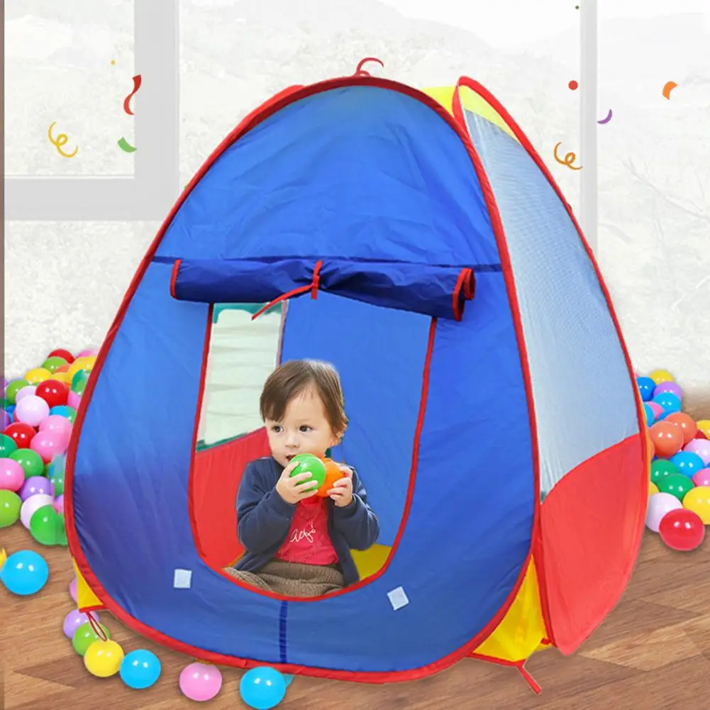 Soft Material Playhouse Kids Play Tent Foldable Kids Castle Play Tent Toy for Girls Boys Indoor Outdoor Fun Gift with for Ages