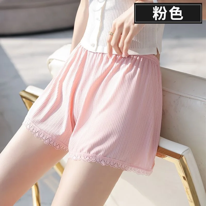 Women Solid Safety Short Pants Under Skirt Anti-exposure Lace JK Lolita Shorts Without Curling Loose Underwear Home Base Shorts image 5
