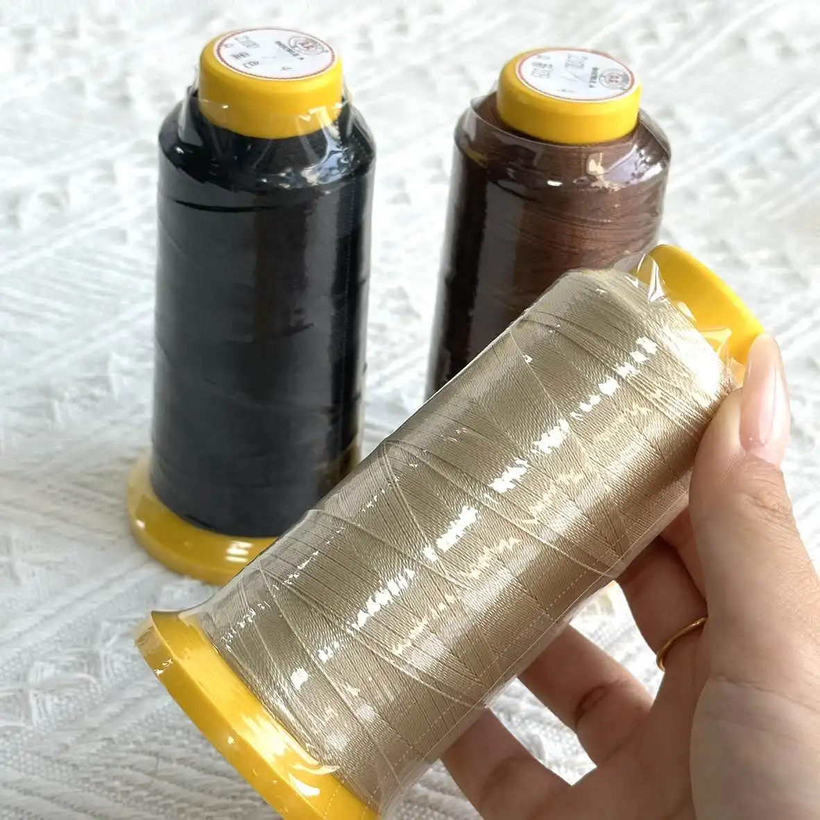 1 шт. нейлоновая нить с типом C, вязаная крючком для парикмахерских, принадлежности для изготовления париков, нитки из полиэстера для плетения