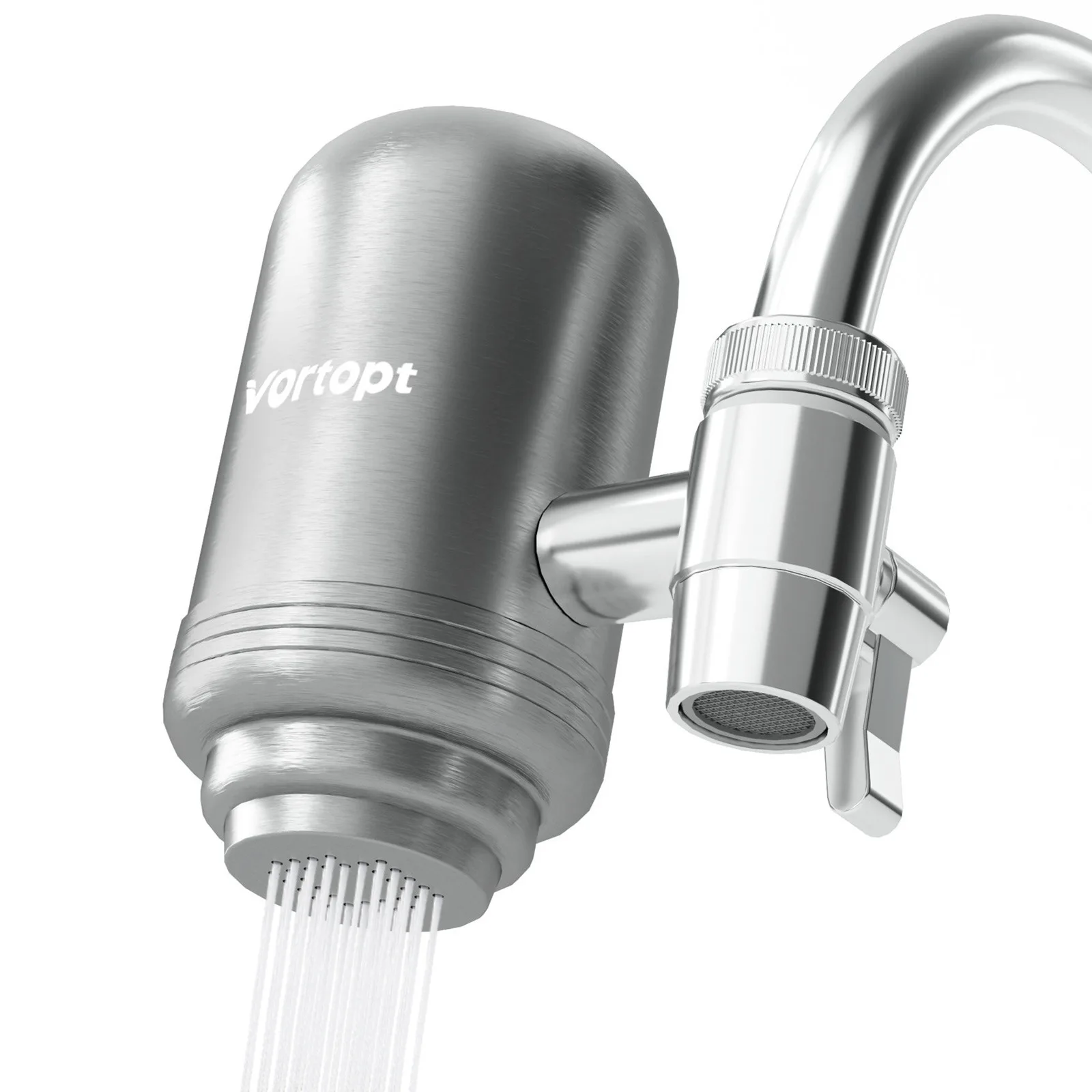 304 Stainless Steel Kitchen Faucet Filter Popular Manual Powered Home Water Purifier Activated Carbon Type For Household Use