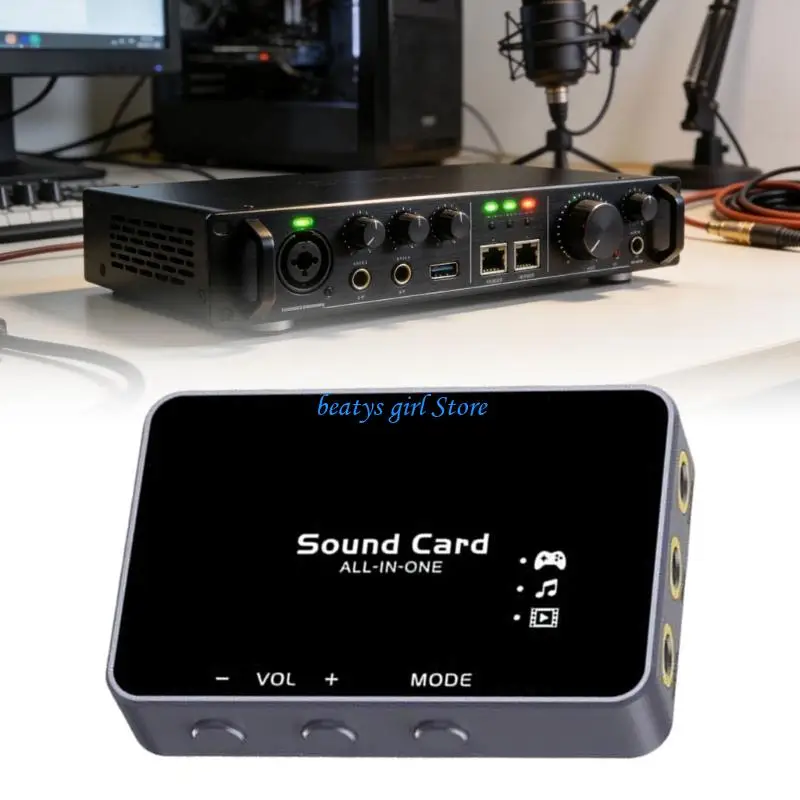 

C7AB Type C Sound Card Auditory Adapter For FPS Game And Virtual 7.1 Surround Sound