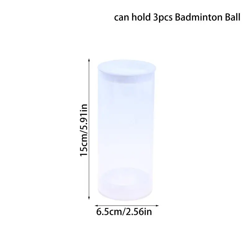 Badminton Ball Holder Transparent Compact Acrylic Shuttlecock Storage Tube Organizer Sports Supplies Accessories Gift