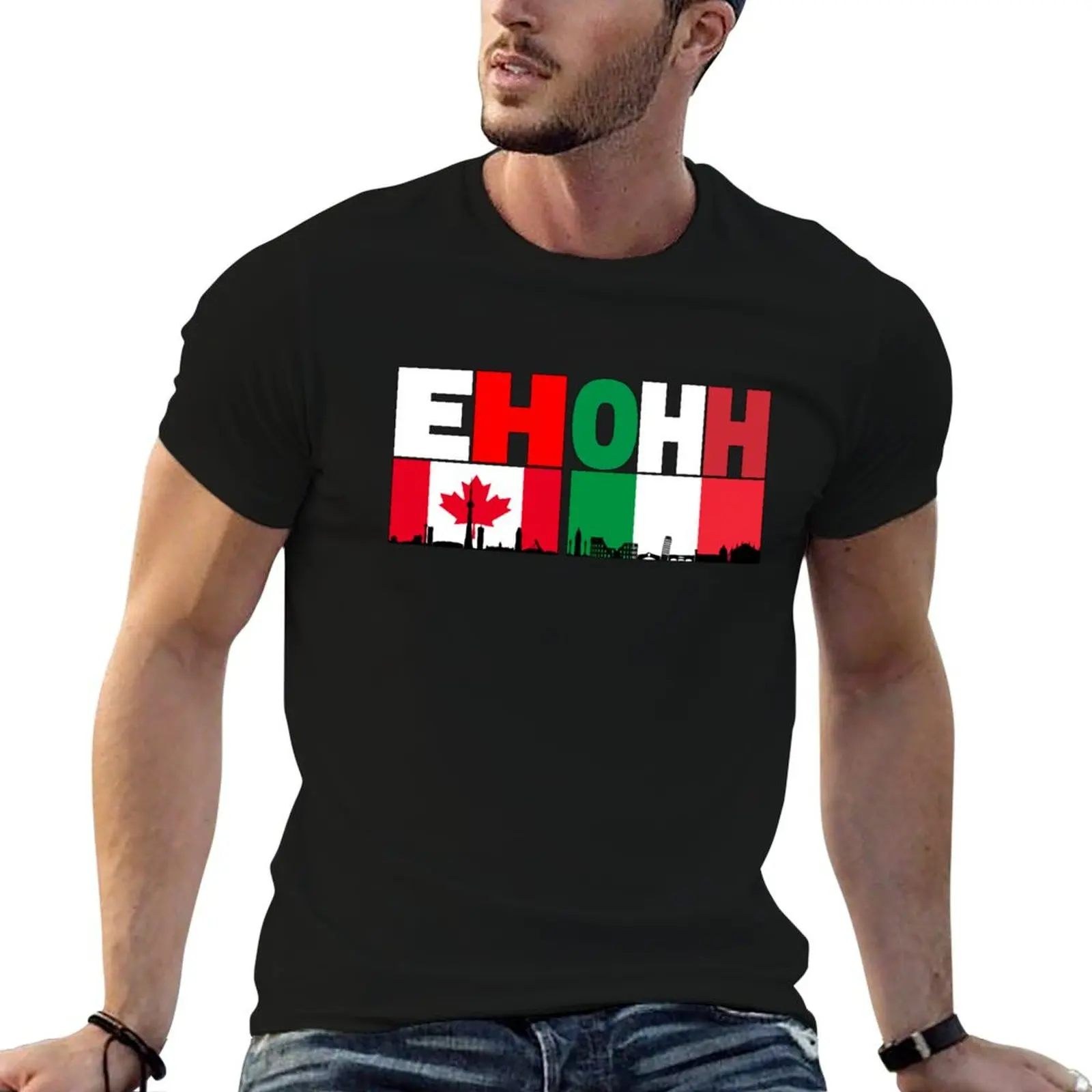 

shirt man luxury shirts Italo for t T-Shirt Canadian Skylines t - anime man