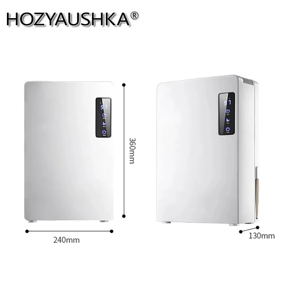 Dehumidifier 90 W, HOZYAUSKA, water tank 2.2 L, effective drainage area 30, Automatic defrosting at low temperature